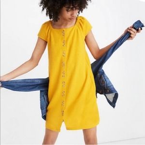 Madewell Texture & Thread Sunflower Cap Dress